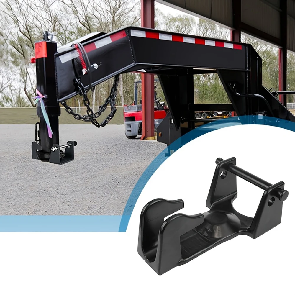 

Gooseneck Hitch Lock, Model TL-50 Coupler Trailer Lock, Gooseneck Lock Fit for Heavy Trailers, Livestock Haulers and RVs - Black