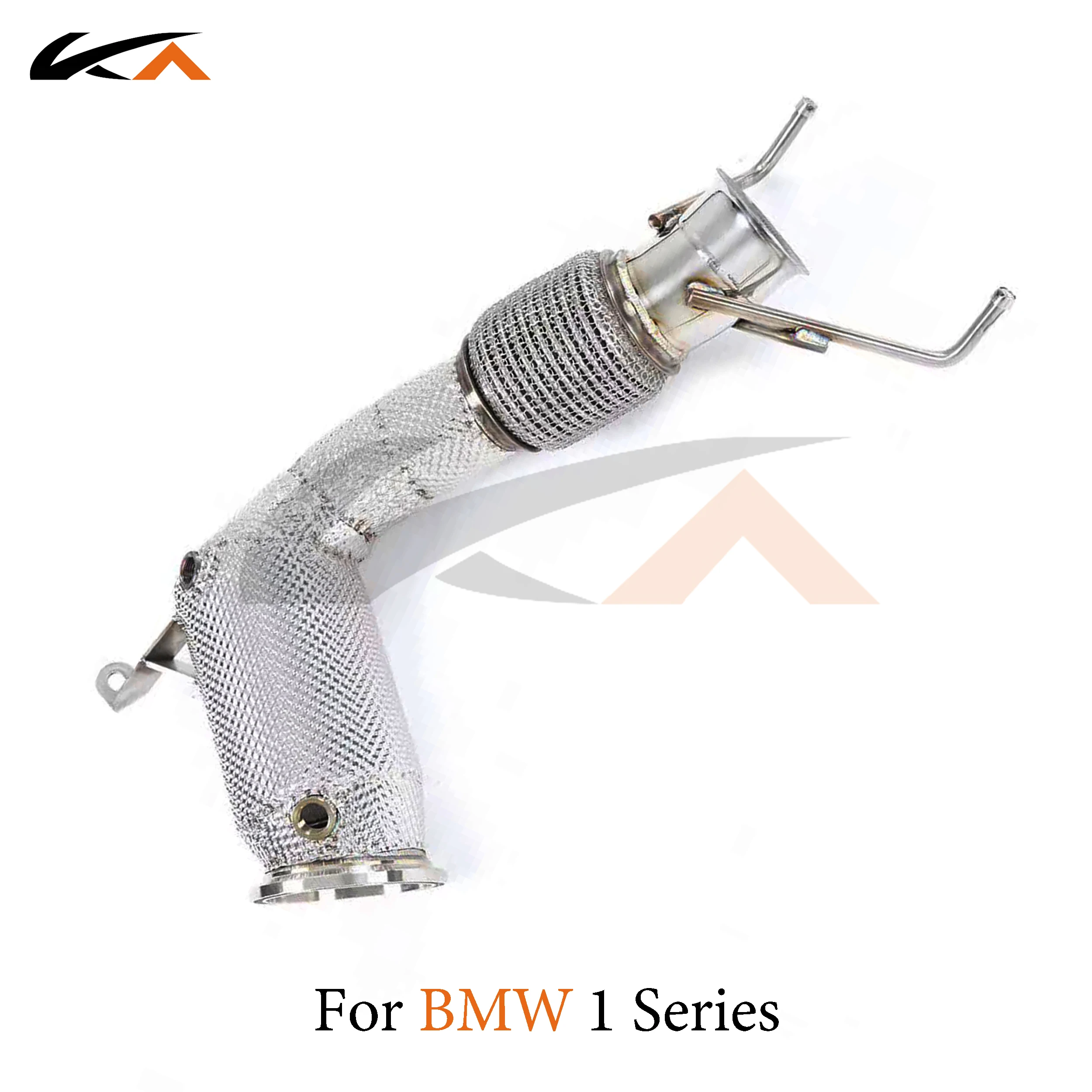 KA Tuning exhaust system header stainless downpipe for BMW 1 Series axle pipe performance catalysis heat shield