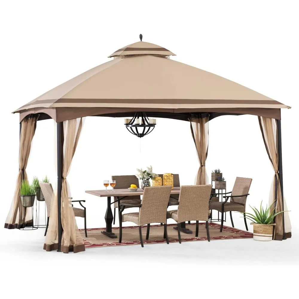 Pendleton 10.5 x 13 ft. 2-Tier Steel Gazebo