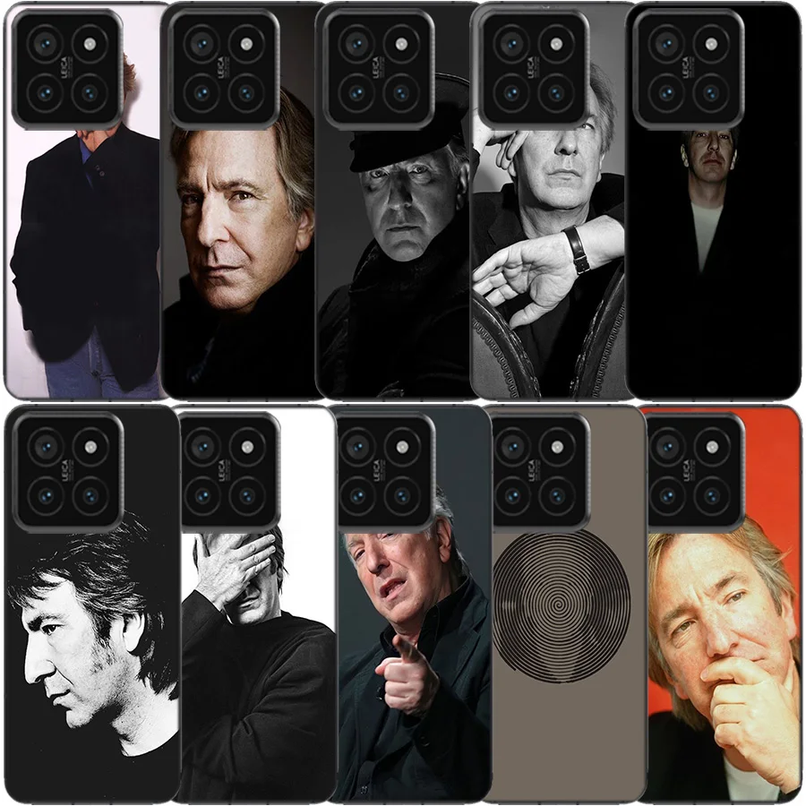 Alan Sidney Patrick Rickman Clear Phone Case For Xiaomi Poco X6 X5 Pro X4 X3 NFC F4 GT F6 F5 F3 M5 M5S M4 M3 Pro F2 F1 TPU Patte