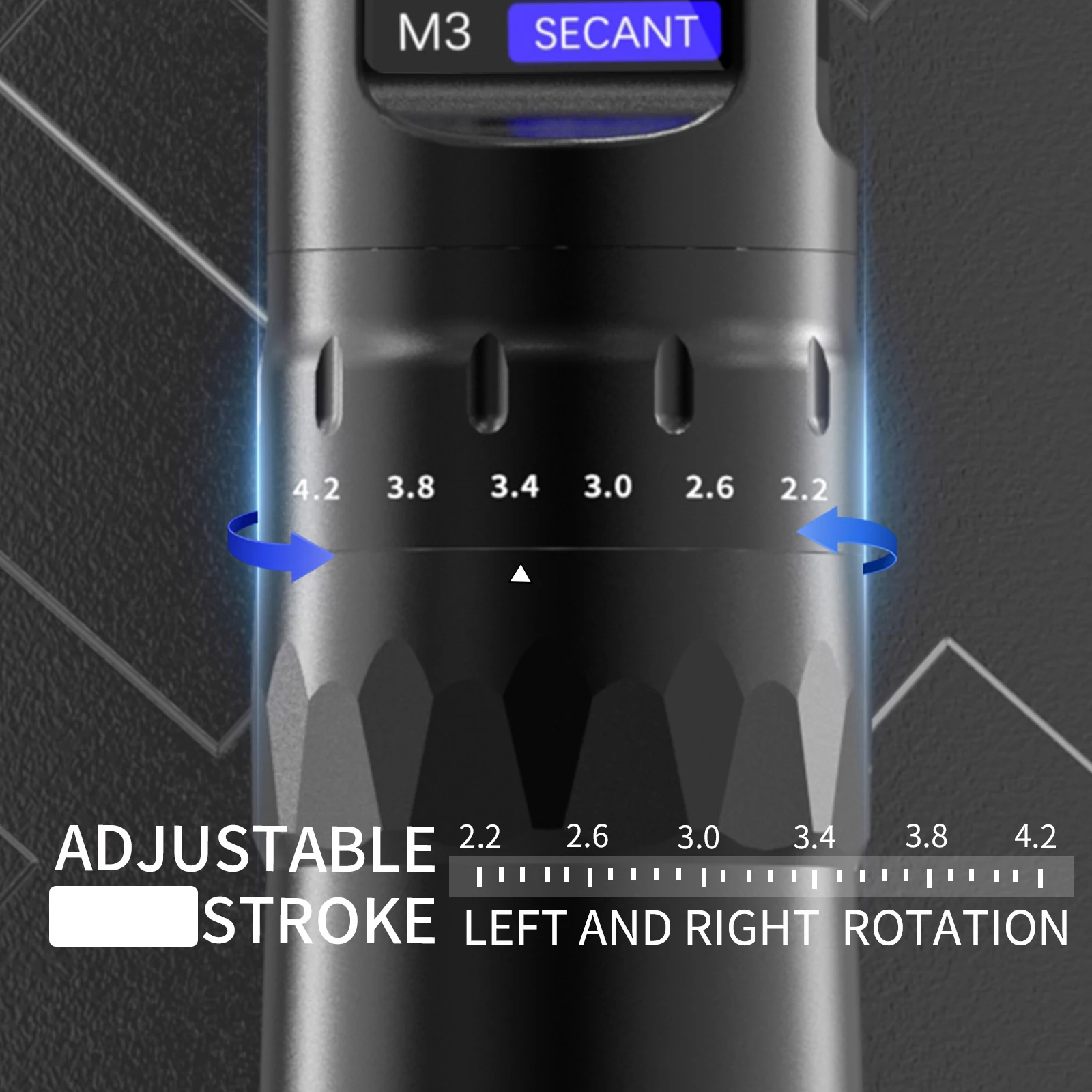 ييلونج الروتاري اللاسلكية الوشم كيت قابل للتعديل 6-السكتة الدماغية 2.2-4.2 مللي متر قلم الوشم آلة مجموعة كاملة لفناني الوشم