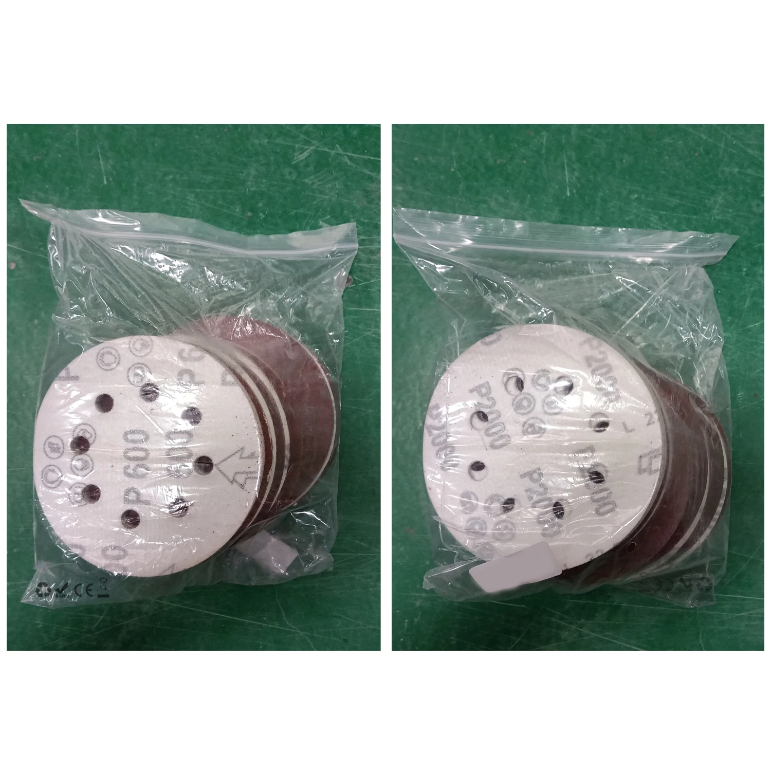 100 PCS 5 Inch 8 Holes Hook and Loop Sanding Disc Sandpaper, 20 Pcs Each of 600 800 1000 1500 2000 Grits Sand Paper for Random