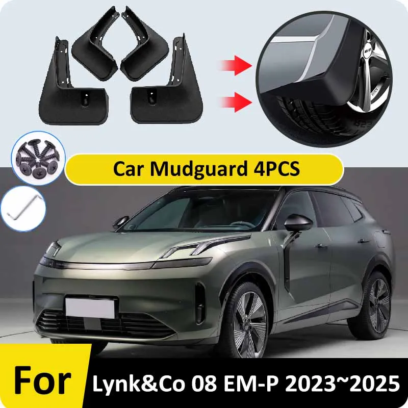 

Car Fenders For Lynk&Co 08 EM-P 2023 2024 2025 Mudguards Mudflaps Splash Guards Wheels Protection Protector Mudguard Accessories