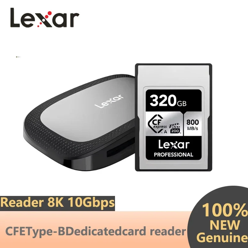 

Lexar CFexpress Type A Memory Card, Silver VPG200, 160GB/320GB, 800MB/s Read Speed, 8K Video Compatible for Sony Cameras