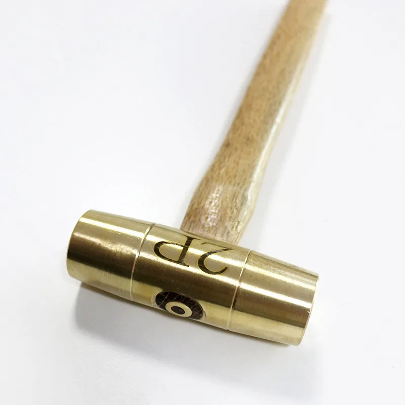 Brass drum hammer wooden handle hammer tool round head hammer hand hammer gas station accessories copper hammer 1p-3p hammer hea