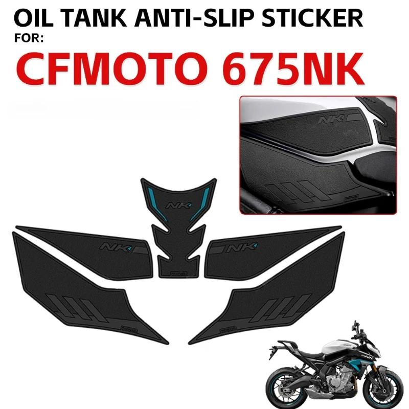 For CFMOTO 675NK 675 NK CF Moto NK 675Motorcycle Anti-scratch Rubber Oil Tank Protection Sticker Decals Tank Pad Side Protection