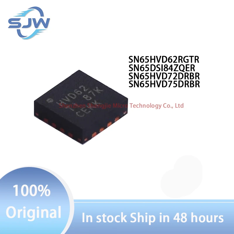 SN65HVD62RGTR SN65DSI84ZQER SN65HVD75DRBR SN65HVD72DRBR BGA64 QFN16 SON8 RS-485/RS-422 transceiver Other interfaces