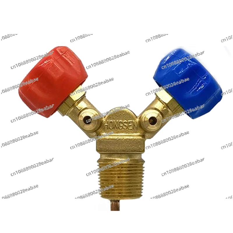 Special Cylinder Valve for Refrigerant Recovery and Filling High and Low Pressure Explosion-Proof Horn Valve Switch Hand Valve