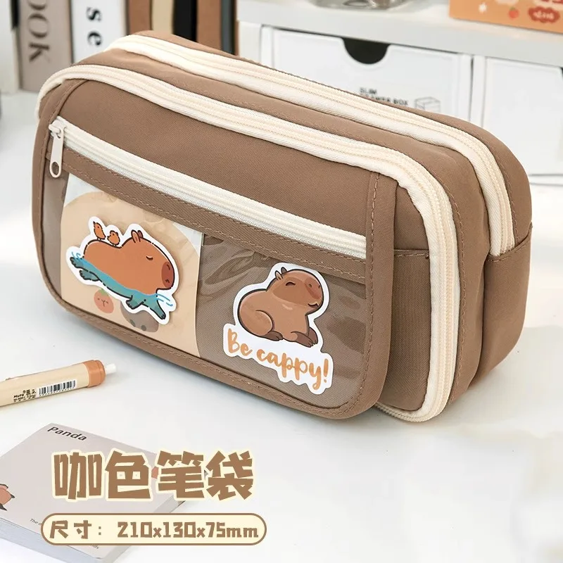 

9-layer Transparent School Student Junior High School Pencil Case Large Capacity Stationery Bag