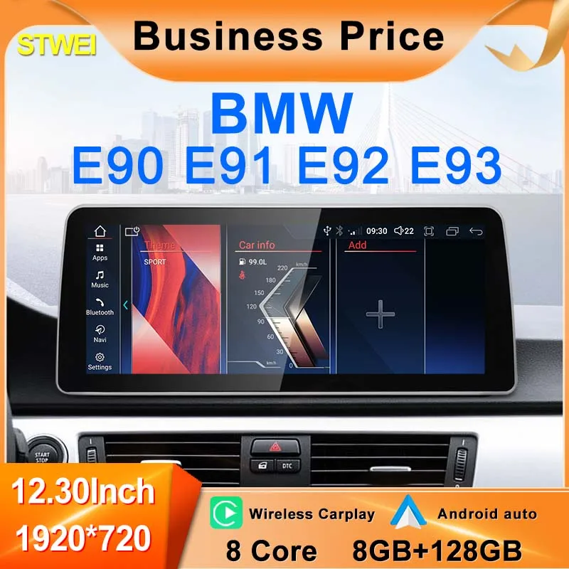 

2024 New ID6 ID7 ID8 UI 12.3inch Android System Wireless Carplay AUTO For BMW 3 Series E90 E91 E92 E93 GPS Car Video Players GPS