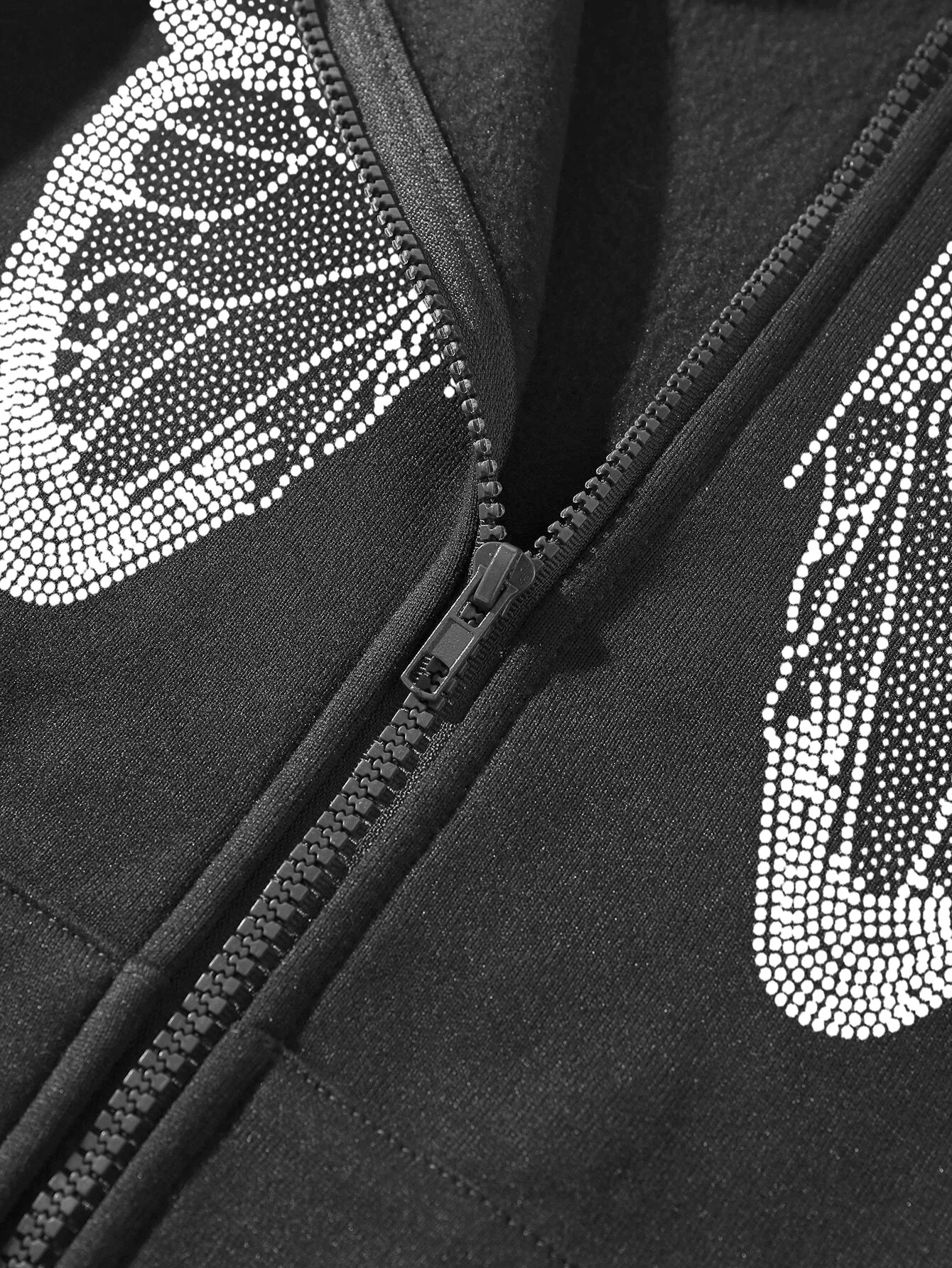 Xuanshow Herbst Winter Frauen Reiß verschluss Hoodie Sweatshirt Schmetterling lose Reiß verschluss Vorder tasche lässig Streetwear Kapuze Jacke Mantel – Detail 14