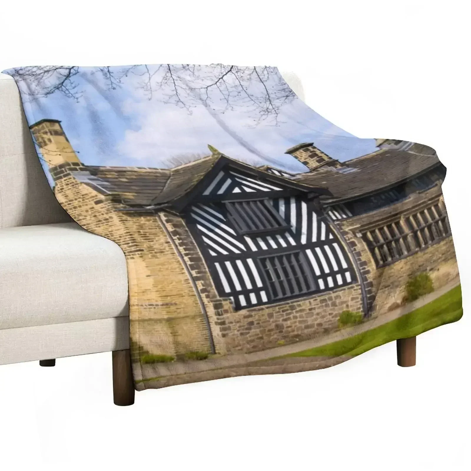 

Shibden Hall - West Yorkshire built circa 1420 Throw Blanket Lightweight Warm Blanket for Indoor Outdoor Use