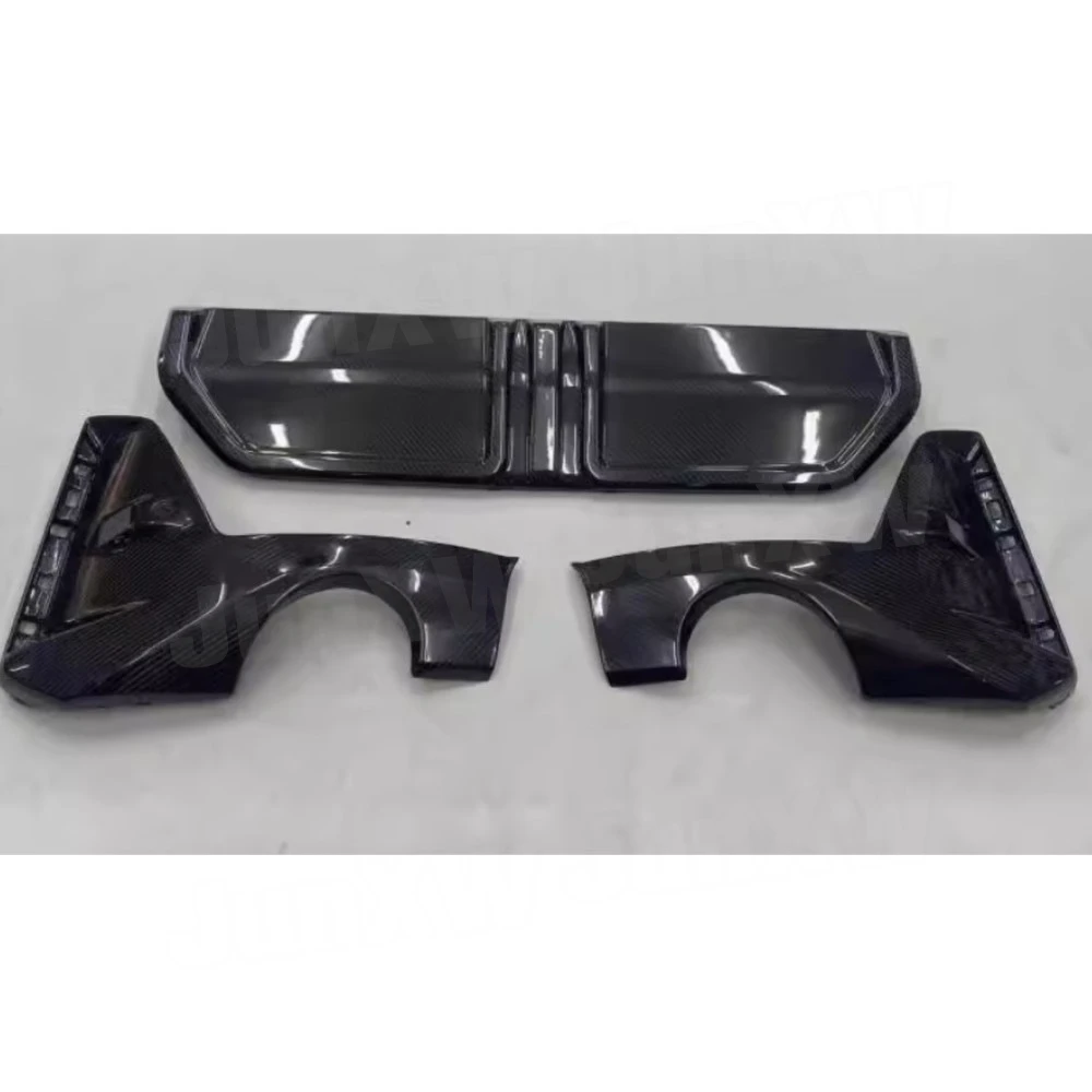 ألياف الكربون الجافة سيارة شفة خلفية الناشر الخائن الخلفي لسيارات BMW 3 سلسلة G20 G21 G28 LCI 2023 + FRP ملحقات سبويلر الشفة الخلفية #5