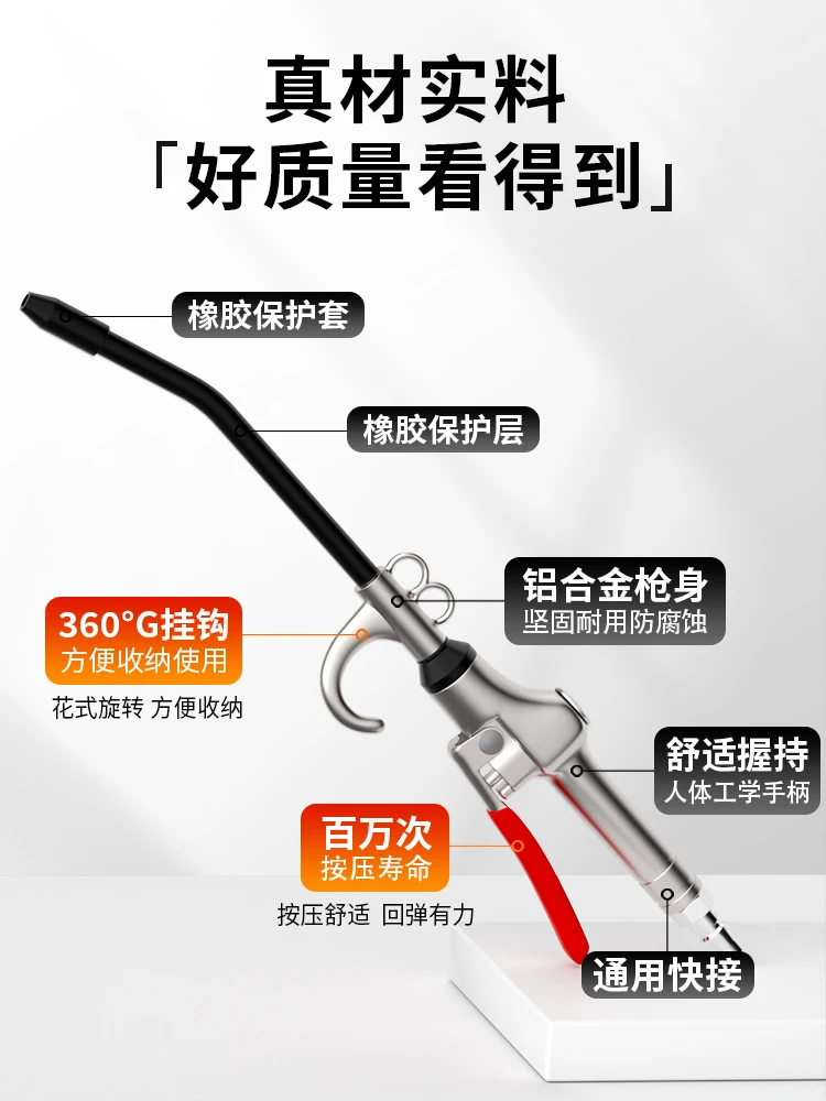 1PCSHigh-pressure dust gun, air pump air pressure soot blowing gun and Changfeng pneumatic tools for truck dust removal