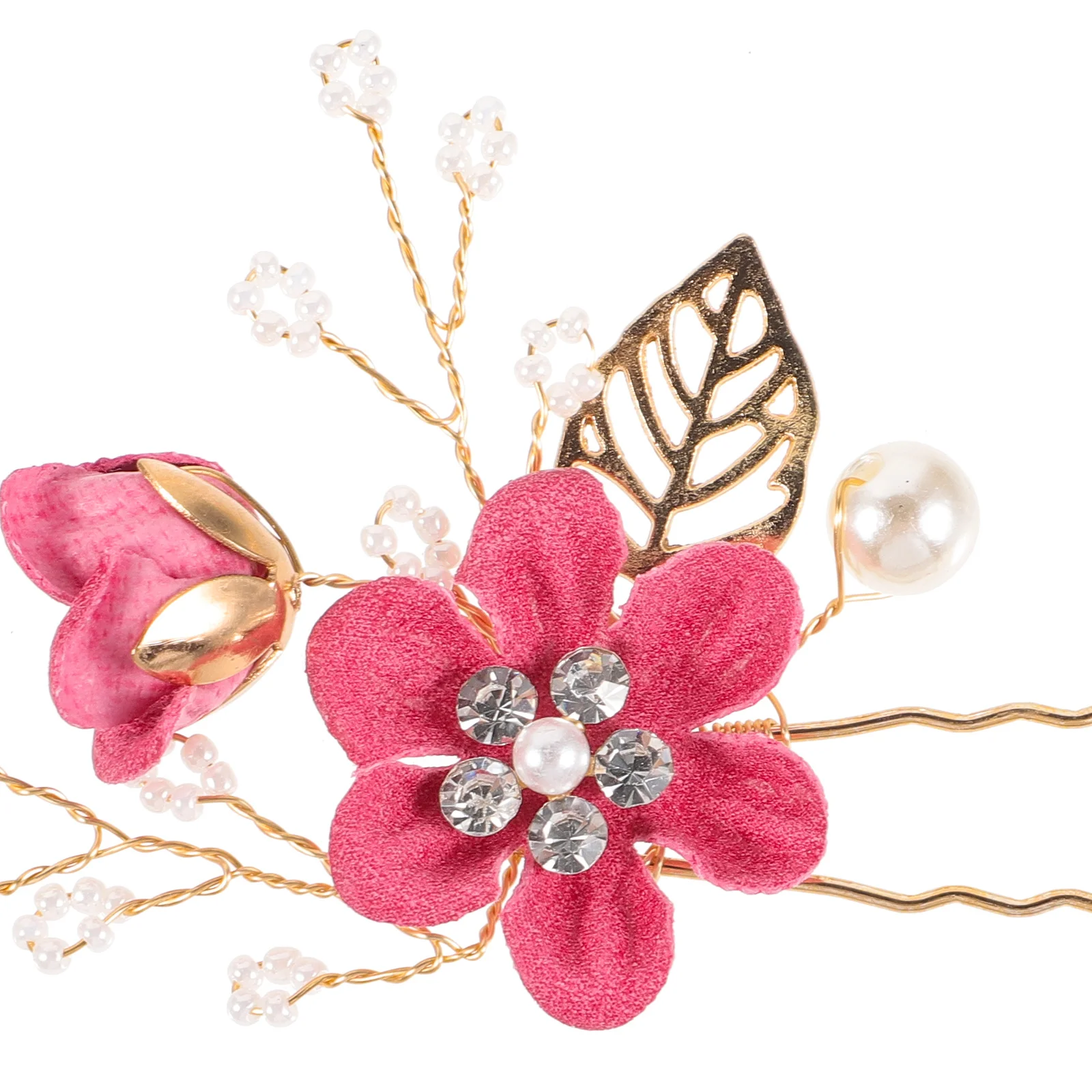 

4pcs Hair Comb Set Floral Rhinestone Bridal Wedding Accessories For Bride Prom Party Anniversary Engagement Delicate Crystal