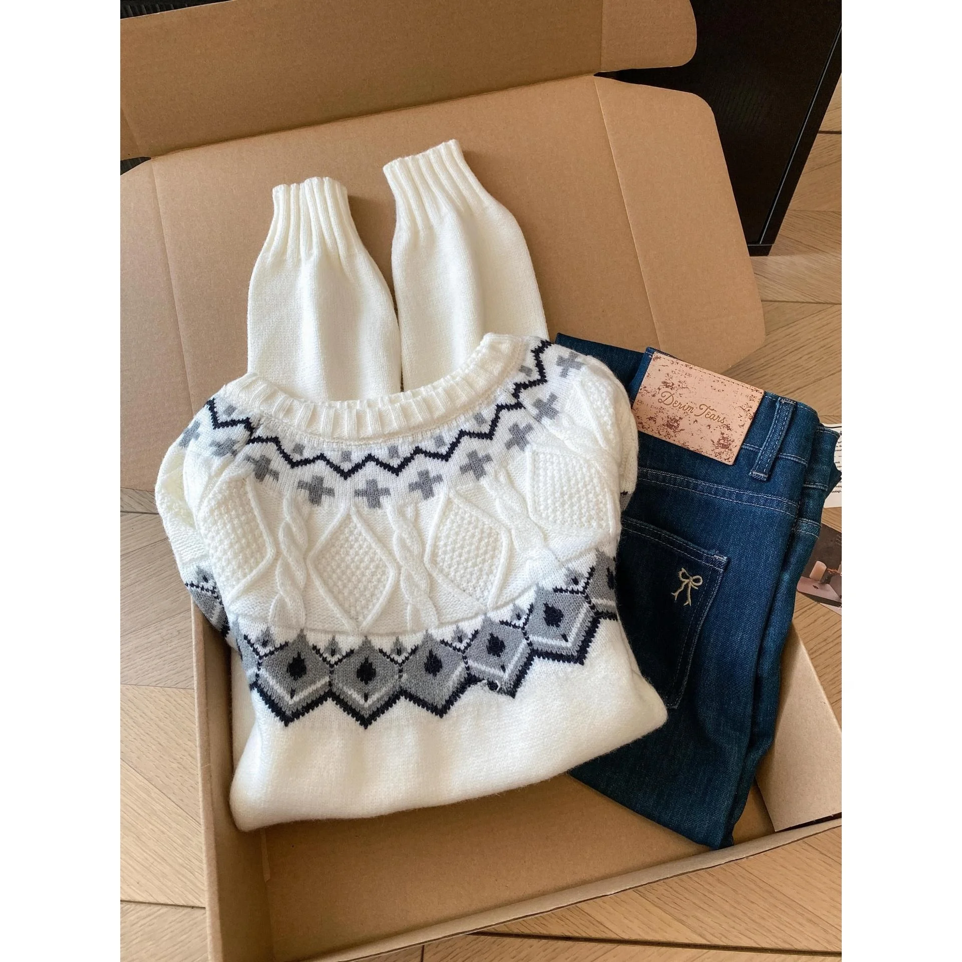 

Sweet Color Blo Knitted Sweater Women's Early Autumn Casual Inner Wear Top Faionable Versatile Small Size Friendly