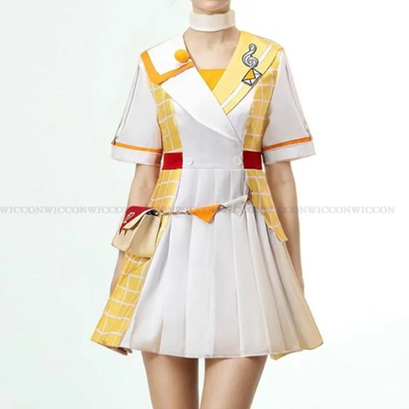 Project Sekai виртуальный певец, волшебная шерсть, кружево Mirai 2024, карнавальный костюм, парик, платье, униформа для косплея, милая одежда на Хэллоуин