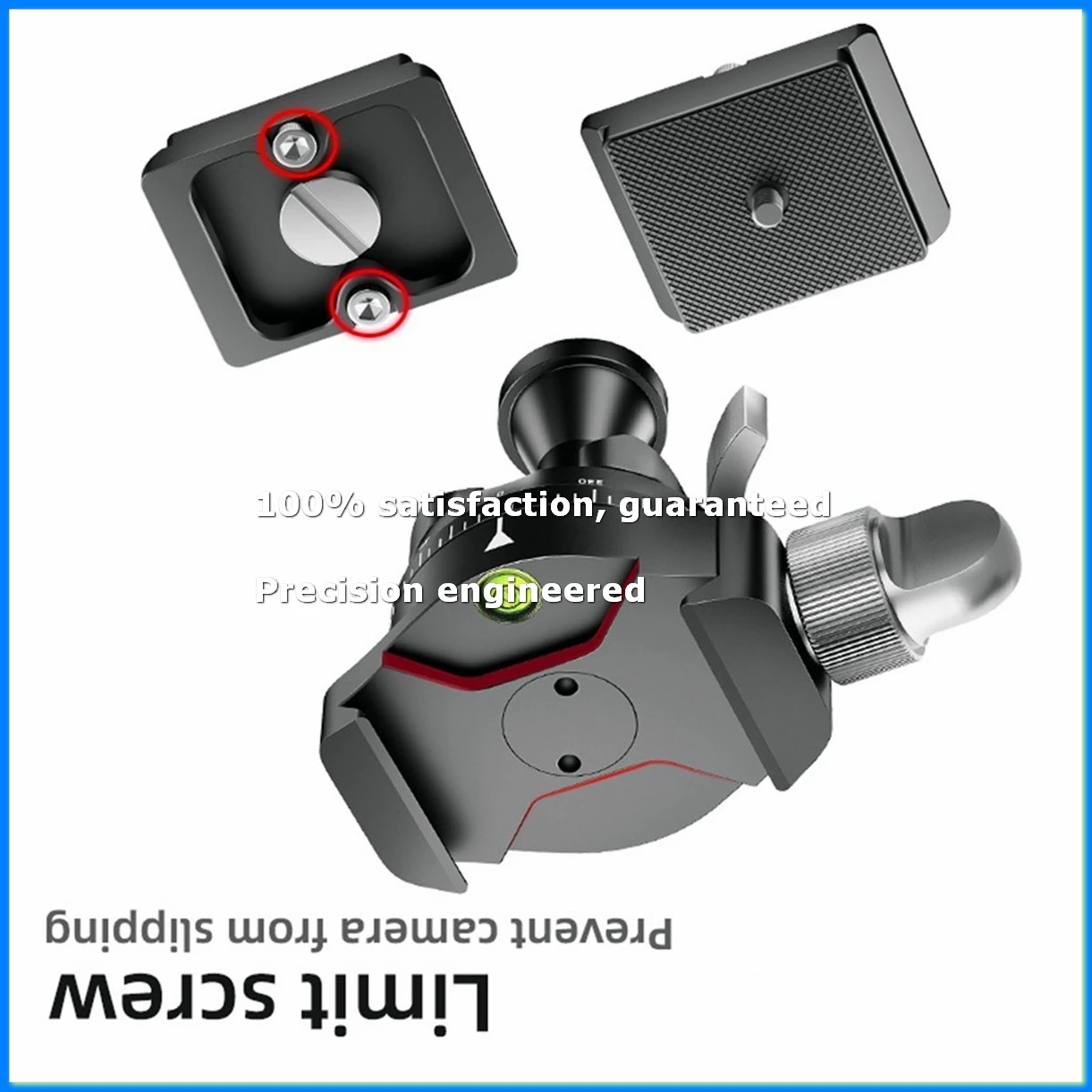 

Mini Panning Ball Head SLR Camera Photography Aluminum Alloy Spherical Panoramic Mini Pan Tilt with Quick Release Plate-A23U