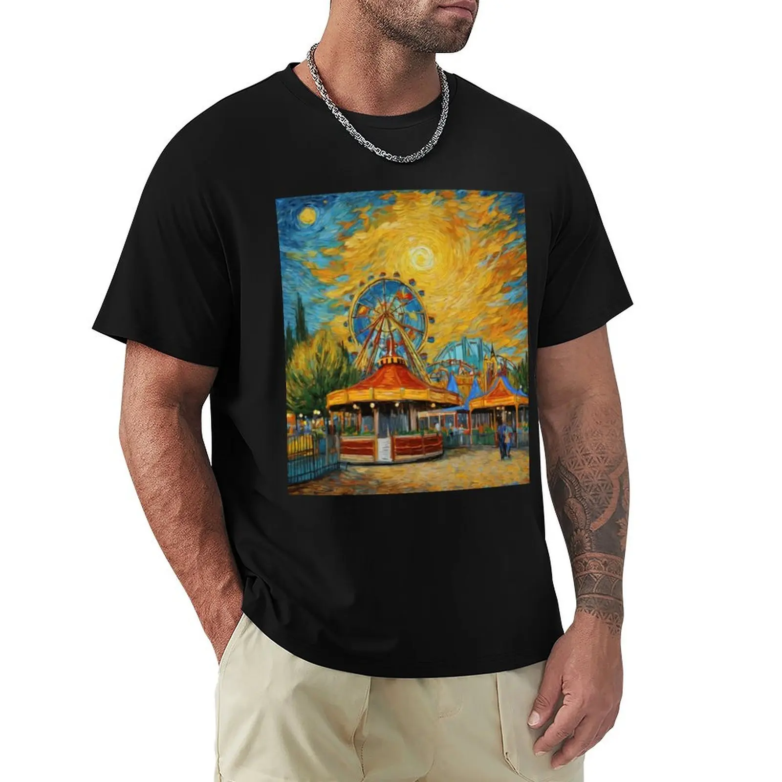 Summer Fun at the Amusement Park T-shirt summer clothes cute tops shirts graphic tees black t shirts for men