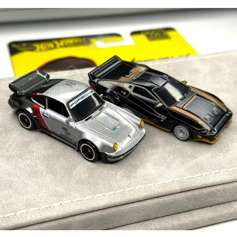 

Подлинная горячая колеса Gold Label Hxd63 Поп-культура Киберпанк 2077 Серия 1:64 Литье под давлением Модель автомобиля Игрушечный автомобиль Porsche Surprise Игрушечные автомобили