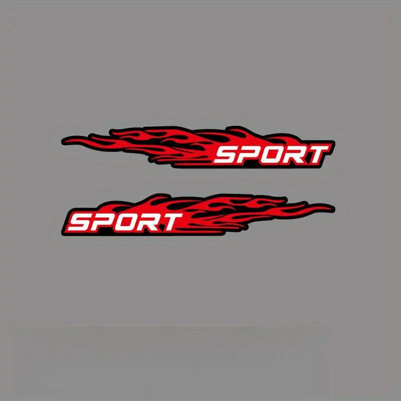 

2pcs SOPRT scratch cover sticker,Car body, rearview mirror decoration, long strip sport sticker, decal Bumper
