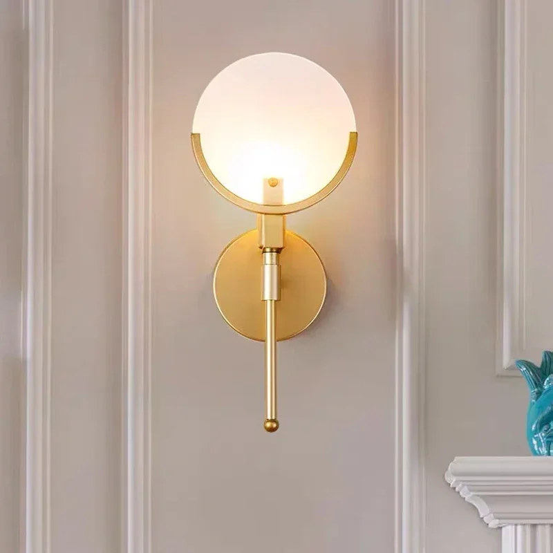 

Modern Creative Marble Wall Lamps Suitable for Staircase Corridors Bedrooms Study Rooms Indoor Wall Mounted Lighting
