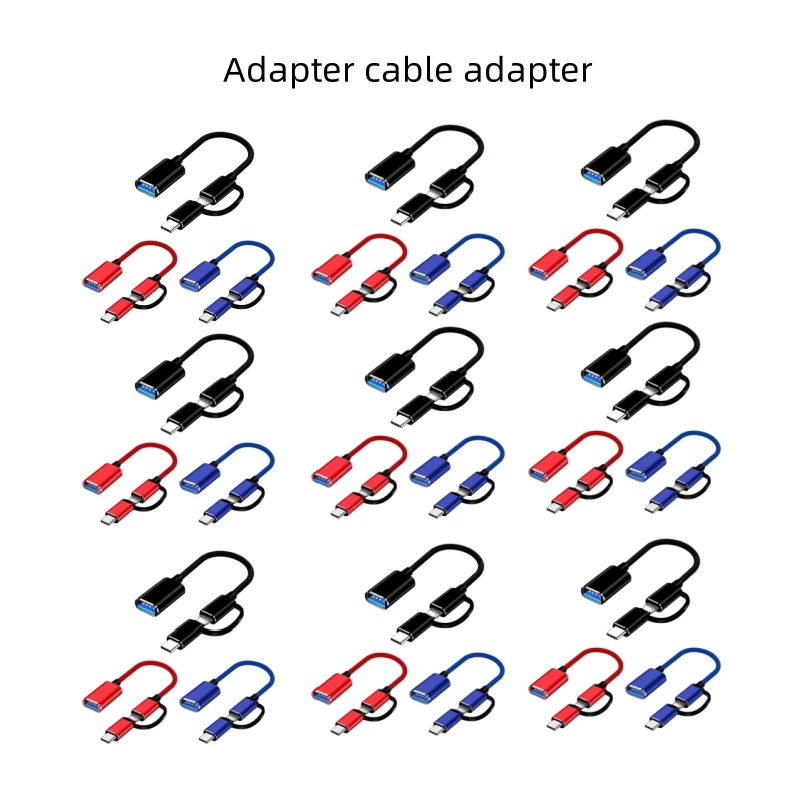 1pcs New 2 In 1 USB 3.0 OTG Adapter Cable Type-C Micro USB To USB 3.0 Interface Converter For Cellphone Charging Cable