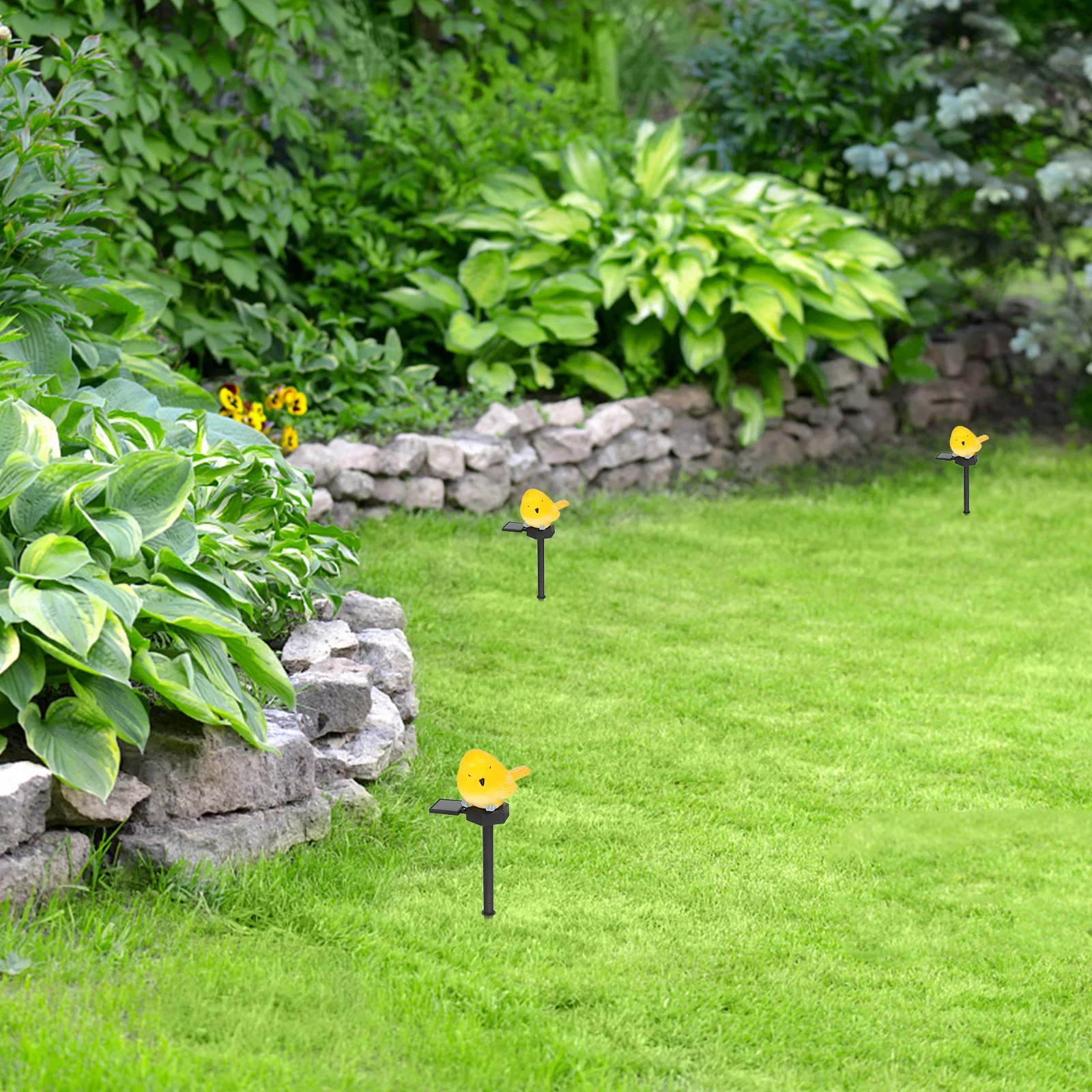 

Solar Bird Outdoor Waterproof Garden Yard Lamp Solar Powered Decorative Light Energy saving Decoration for Lawn L