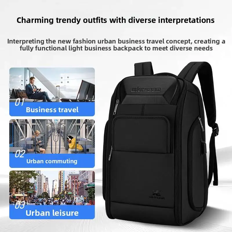 High-end Business Backpack Men's Waterproof Backpack Large Capacity Business Travel Multi-Function Password Anti-Theft Computer