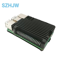 Raspberry Pi 5 Aluminum Case Metal Shell With Cooling Fan Silicone Heatsink Active Passive Cooling Radiator Cooler For RPi 5