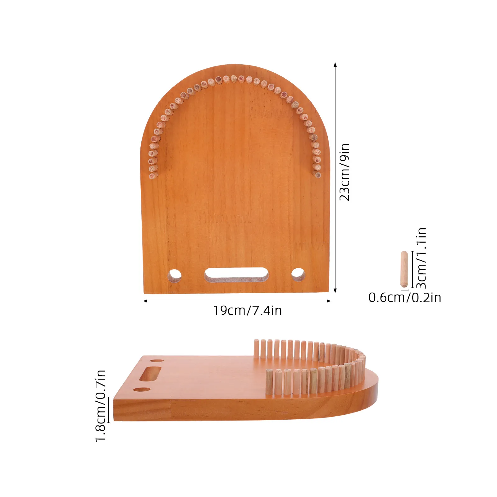 1 Set Wooden Bracelet Maker Wood Bracelet Loom Board Friendship Wristband Crafting Multi-Cord Braiding Tool DIY Wooden Wristband