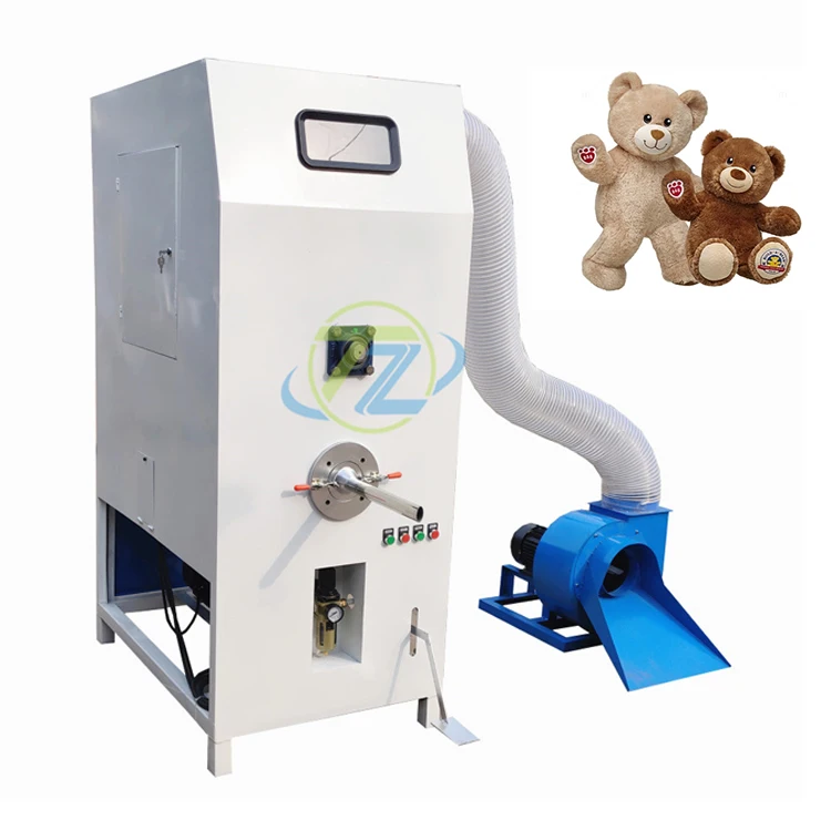 Industrial Automatic Polyester Fiber Filling Machine Toy Pillow Jacket Hotel Bearing Motor Movement Use