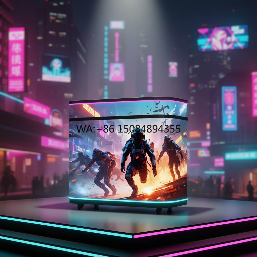 P2.5 GOB Flexible Indoor DJ Booth LED Display, High Brightness Curved Table Video Wall for Nightclub Bar
