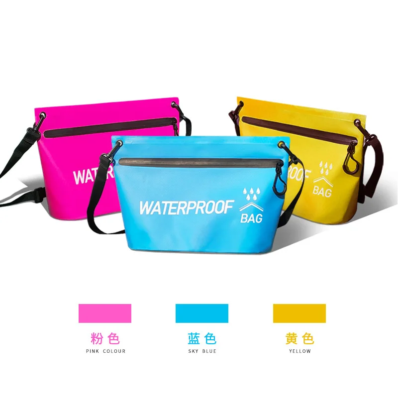 Waterproof Swimming Bag Cosmetic Bag Wash Bag Mobile Phone Bags Rafting Waist Bag Shoulder Bag Gym Bag for Camping Travel Sport