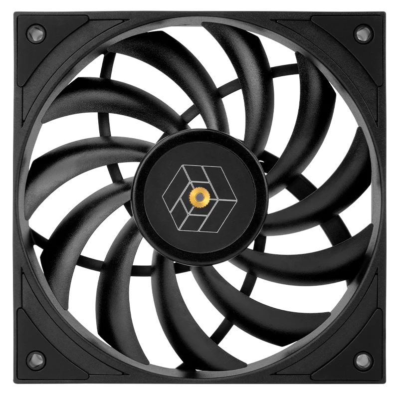 Thermalright TL-H12015 120x120x15mm Computer case cooling fan，3Phase 6 Pole Motor/S-FDB V2 bearing/Black and white colors