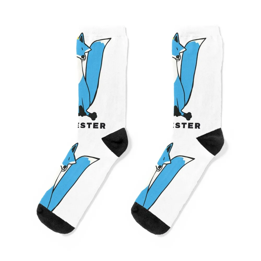 

Leicester City Blue Fox Socks cool Stockings compression football golf Mens Socks Women's