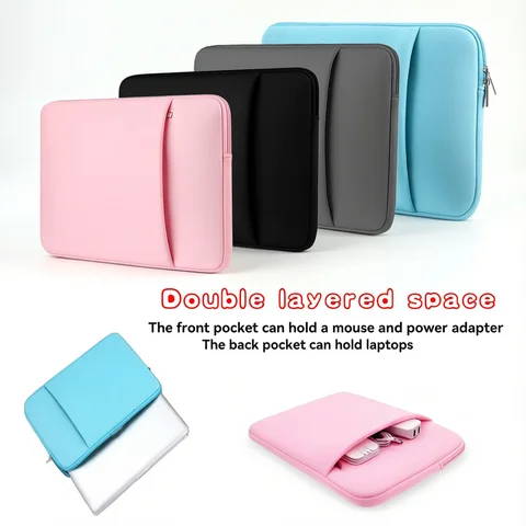 Laptop Inner Bag 11/13/14/15/16/17 Inch Computer Bag Protective Cover, Front Pocket Can Hold Power, Multifunctional Laptop Bag