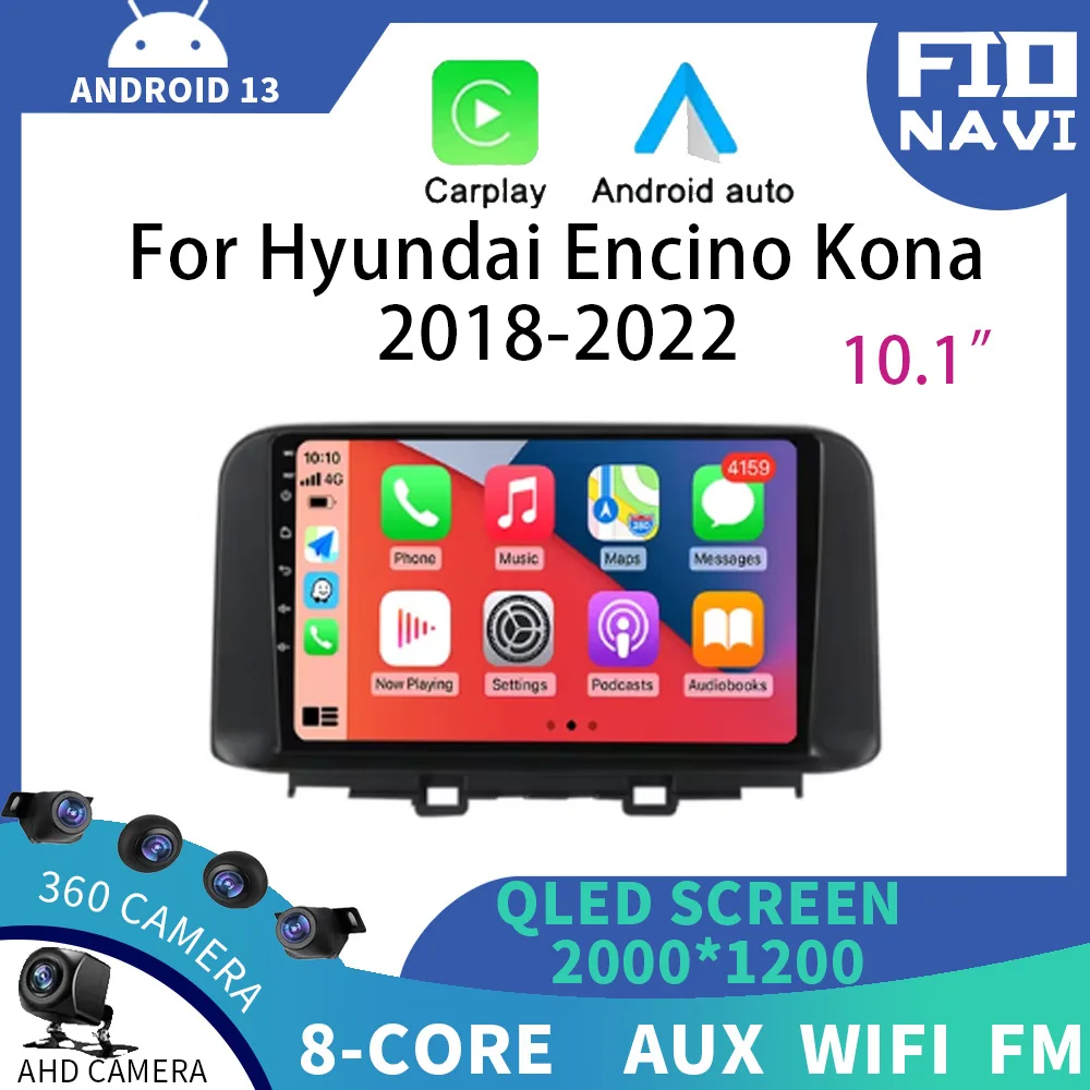 

Android 14 Carplay Car Stero Multimedia Video Monitor Autoradio Player For Hyundai Encino Kona 2018 2019 - 2022 Navigation GPS