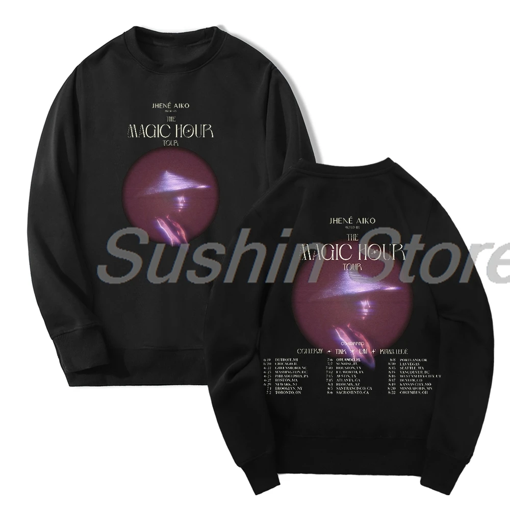 

Jhene Aiko Merch 2024 The Magic Hour Tour Long Sleeve Streetwear Men Women Sweatshirt Fashion Clothes