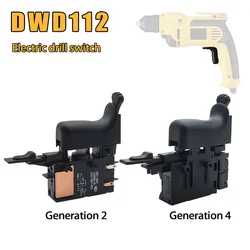 Dewalt DWD112E DWD112 부품 용 220V 원래 무단 속도 조절 핸드 전기 드릴 스위치 1006250 -00N 434159   부속품
