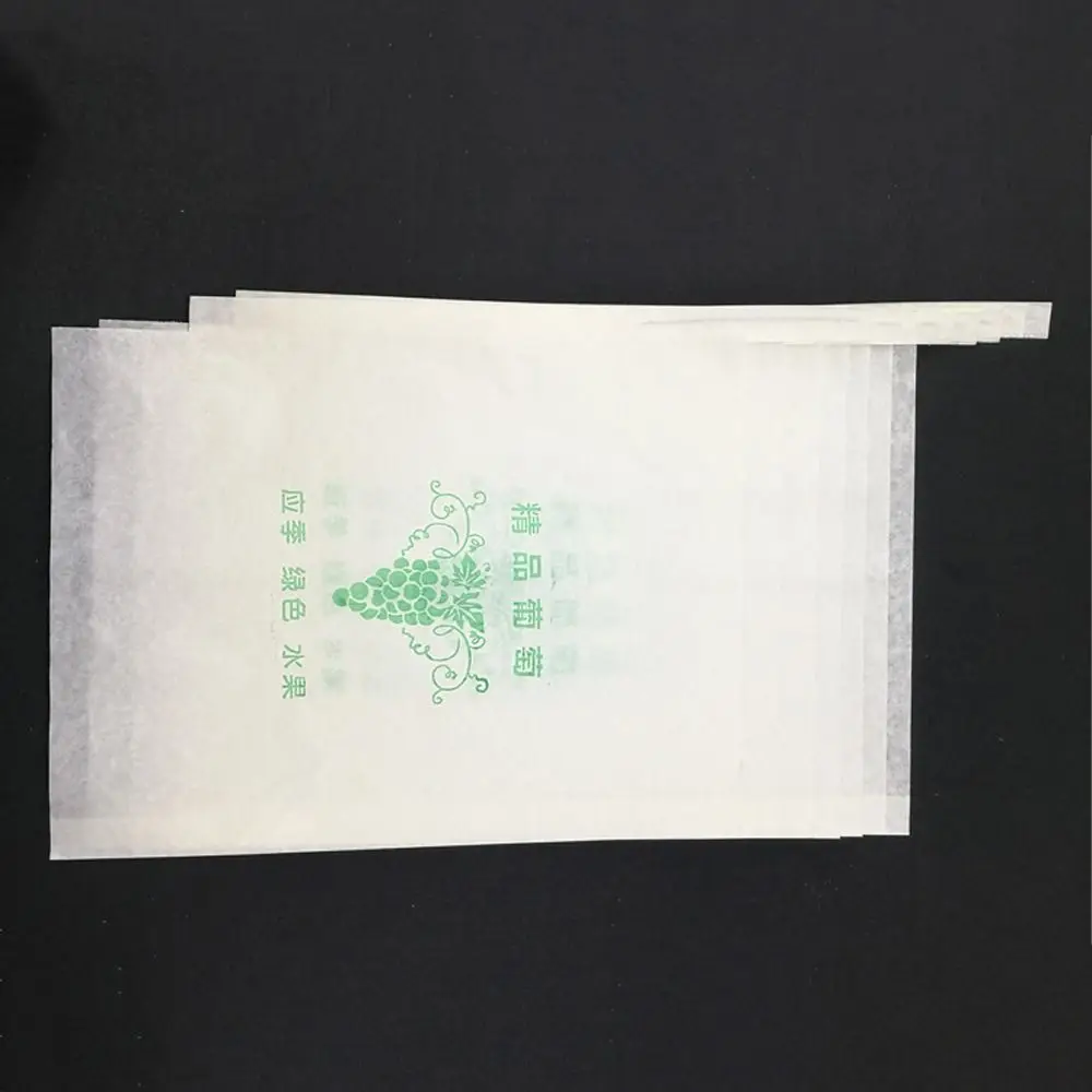 100pcs Semi Transparent Grape Protection Bags Waterproof Anti-Bird Against Insect Pouch Breathable Grape Protection Cover