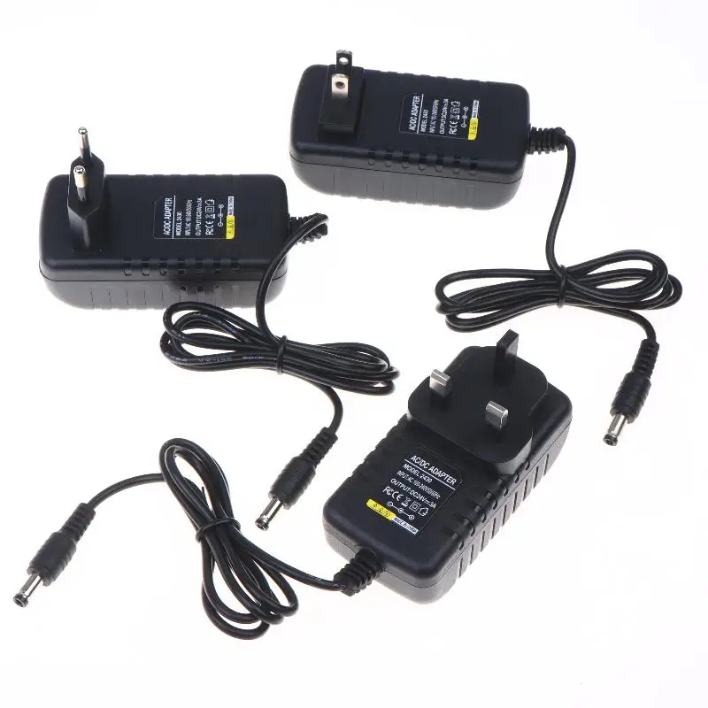 AC 110-240V To DC 24V 1A 2A 3A Universal Power Adapter Supply Charger Converter Switch EU US UK Plug Transformer LED Driver