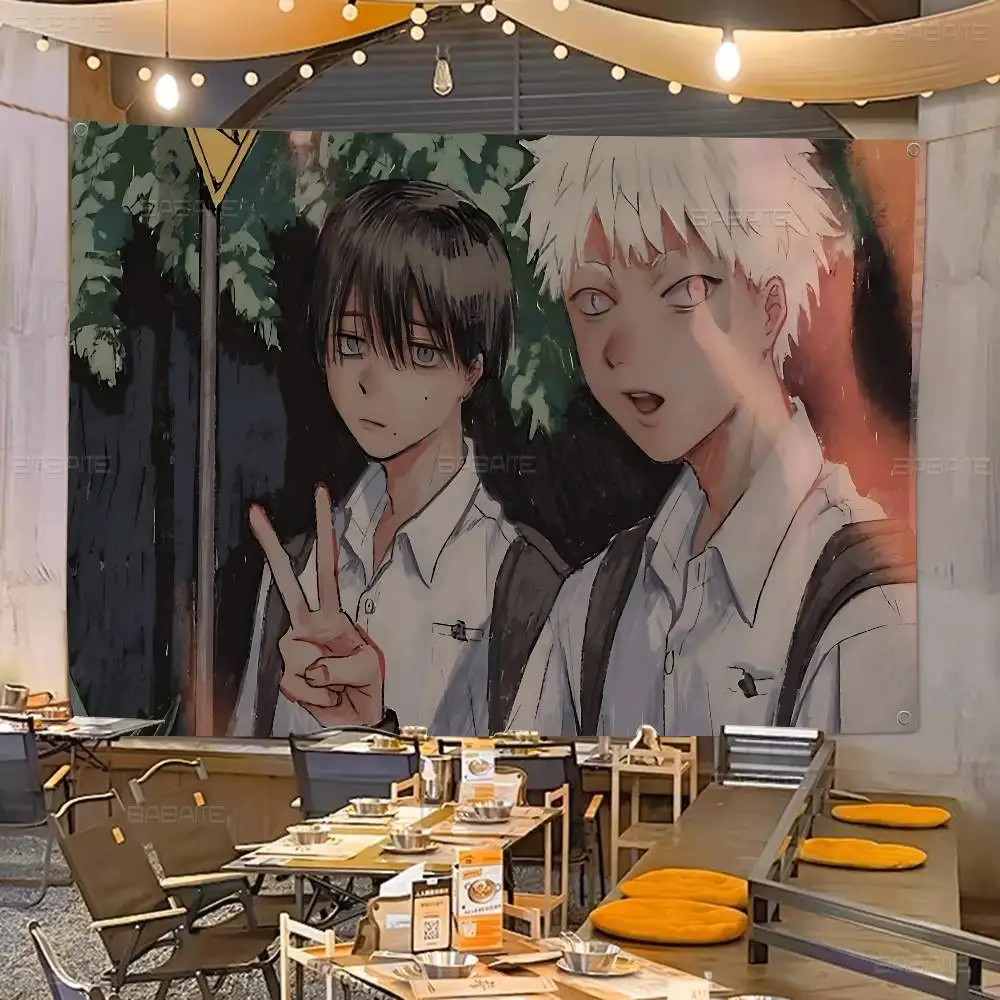 Popular Horror Anime T-The S-Summer H-Hikaru D-Died Family Gatherings Outdoor Atmosphere Flags Camping Decorations Banners