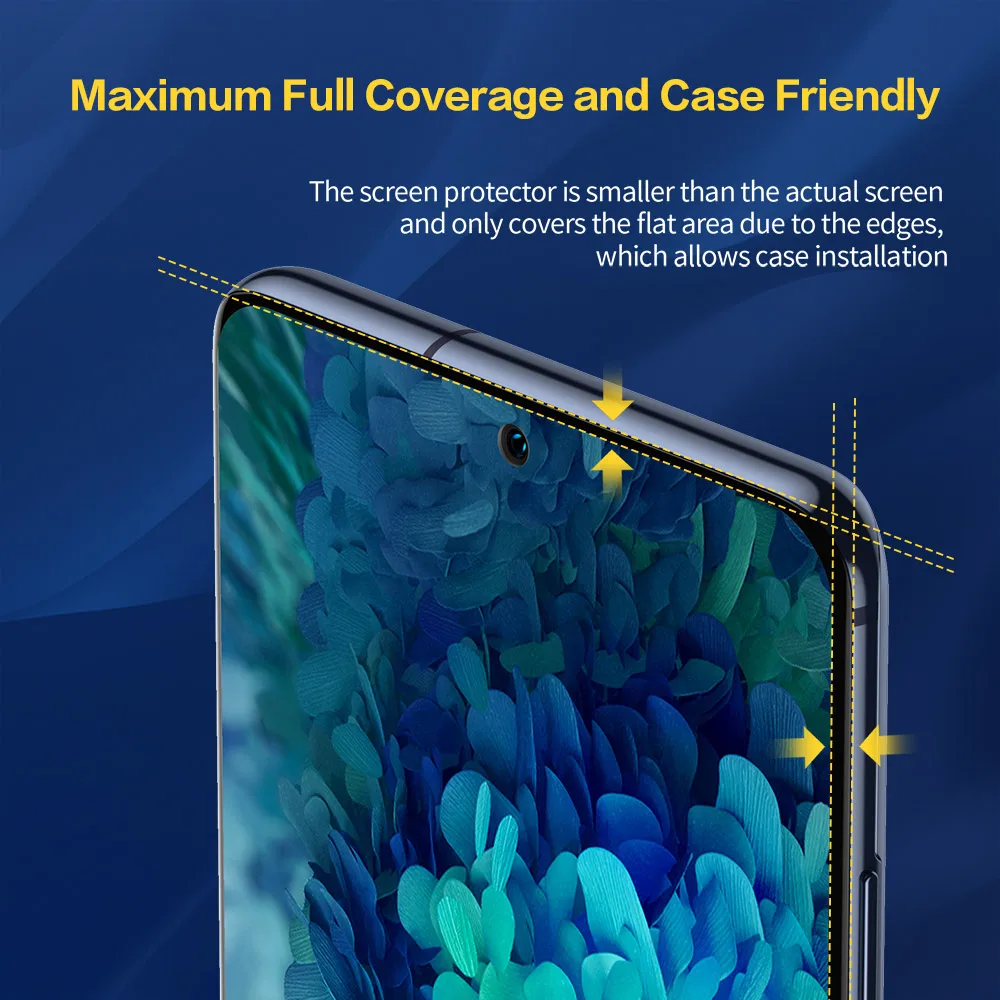 SmartDevil Screen Protector for Samsung Galaxy S21 FE S20 FE Tempered Glass Protector Film HD Clear Anti-Scratch