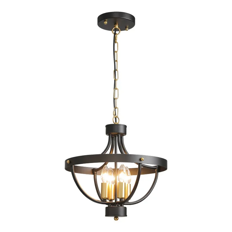 

Restaurant wrought iron chandelier French light luxury high-end bedroom living room cloakroom designer chandelier