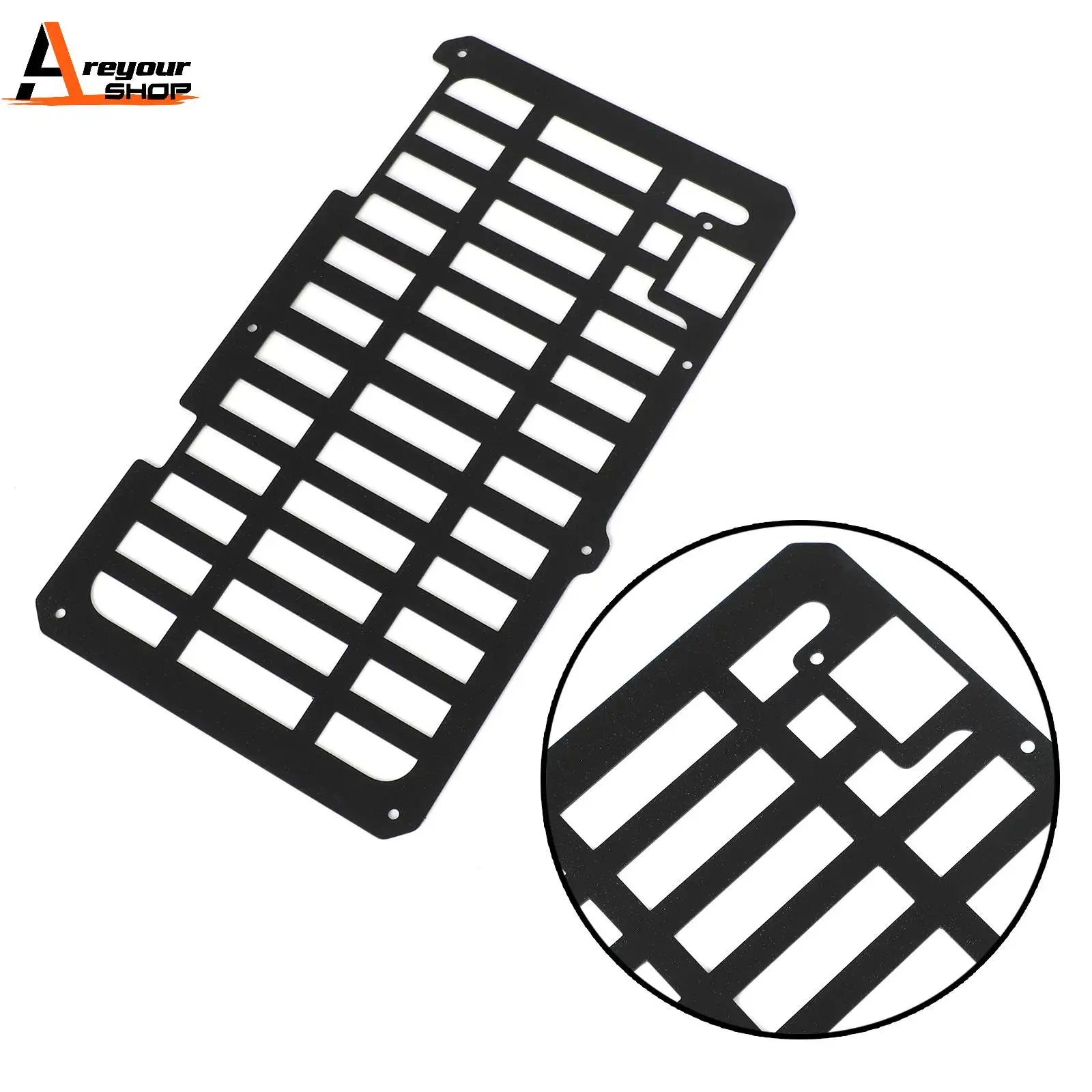 

Areyourshop Radiator Guard Cover Protector Stainless Steel Black Fit For Honda Crf300L 2021 2022 Motorcycle Parts