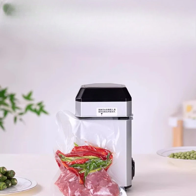 Qwinn 220V/110V Food Vacuum Sealer Machine  Compact Upright Food Sealer Vacuum Sealer For Food Allows To Seal Liquids