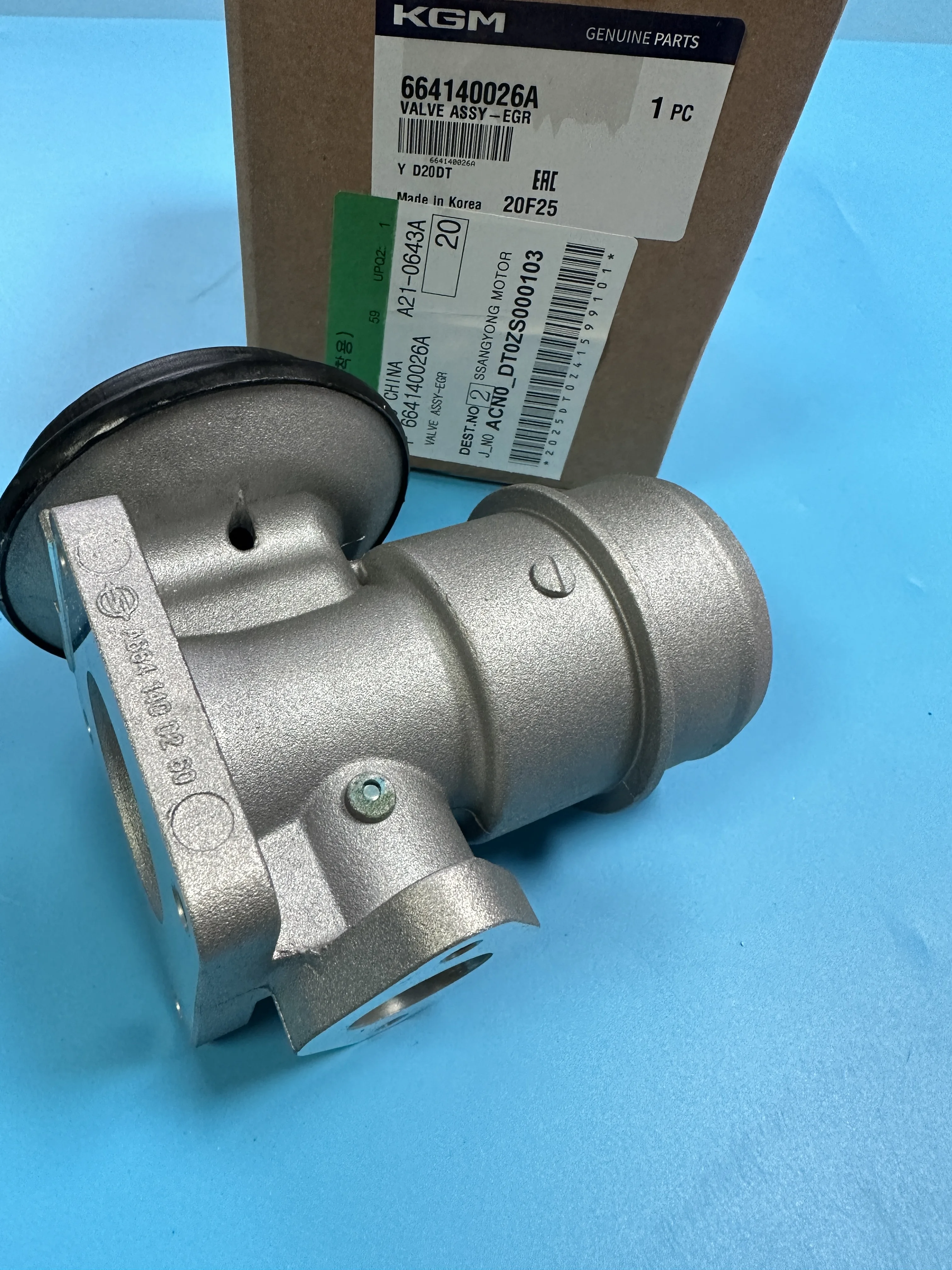 

Genuine EGR Valve Assy 664140026A For Ssangyong Actyon Kyron Actyon Sports D20 EIII