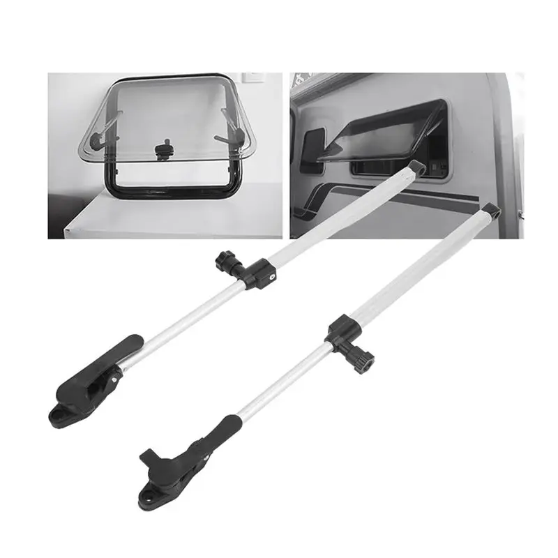 6X RV 310-435Mm Window Support Rod Telescopic Aluminium Alloy For Motorhome Trailer RV Accessories