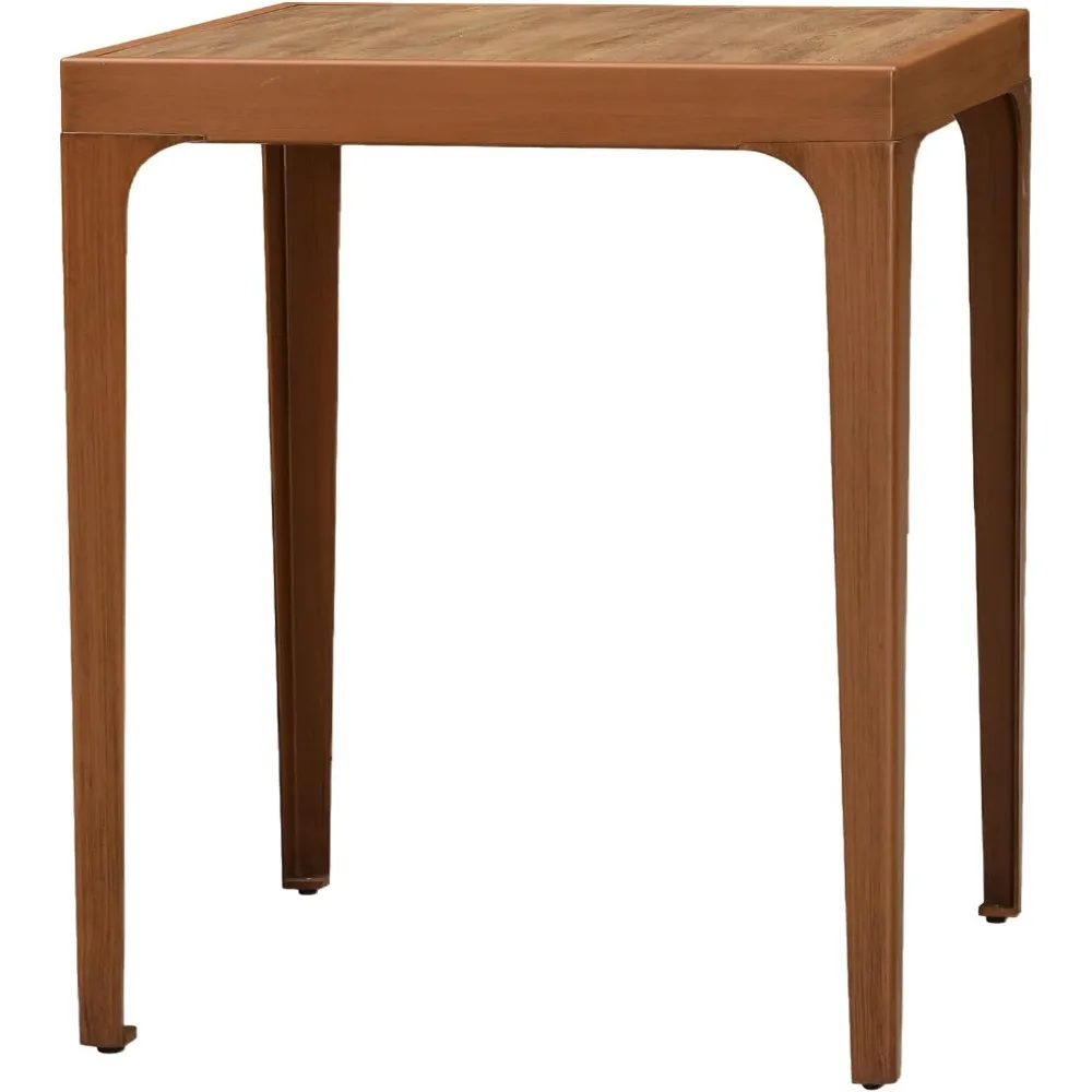 

Counter Height Table Patio Square Table Dining Coffee Kitchen Breakfast Bistro Outdoor Pub Bar Tables for Garden Balcony, Deep